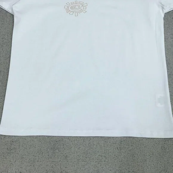 Always White Simple Graphic Short Sleeve T Shirt